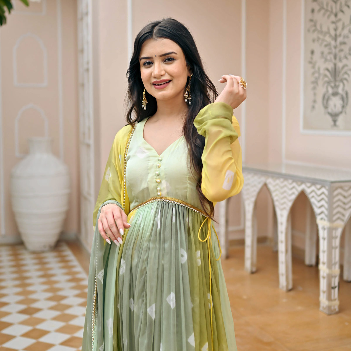 bandhej print frock suits (3)