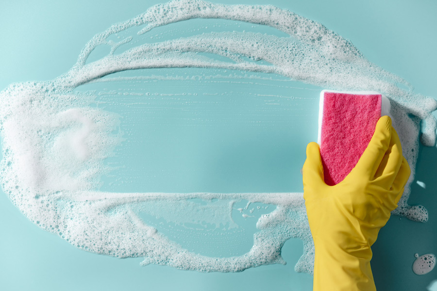 how to clean kitchen at home