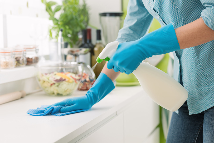 how to clean kitchen in hindi