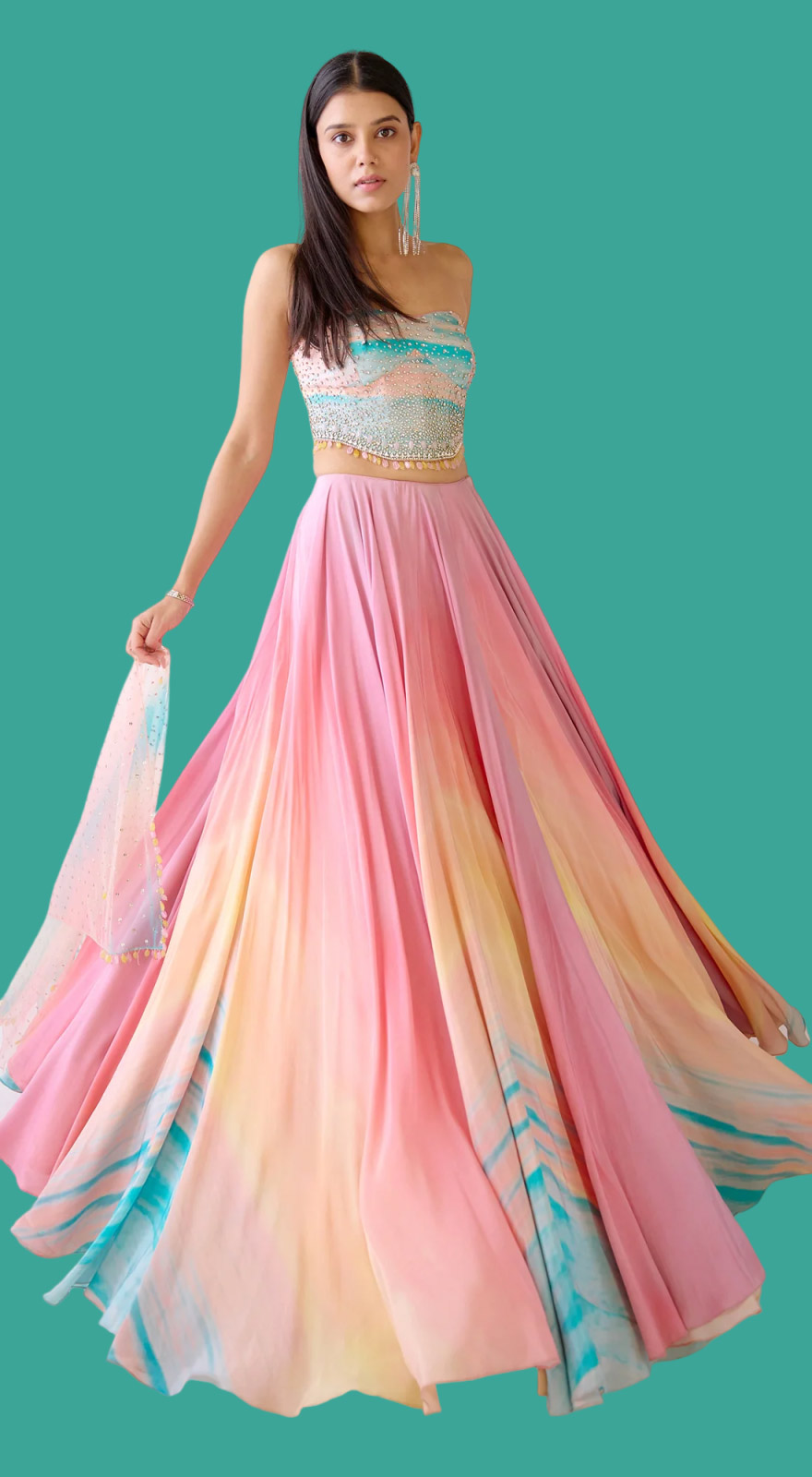 multi colour lehenga (2)