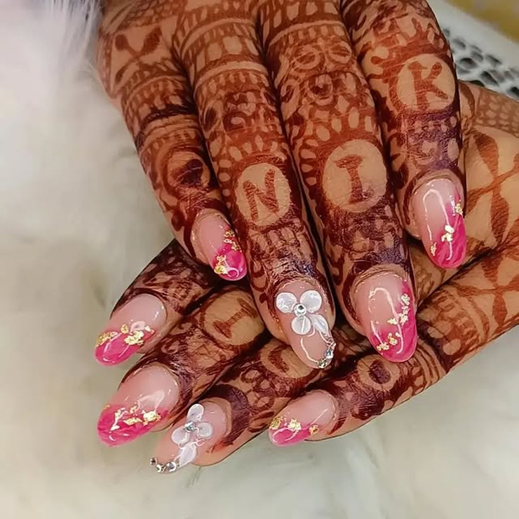 Simple design nail art