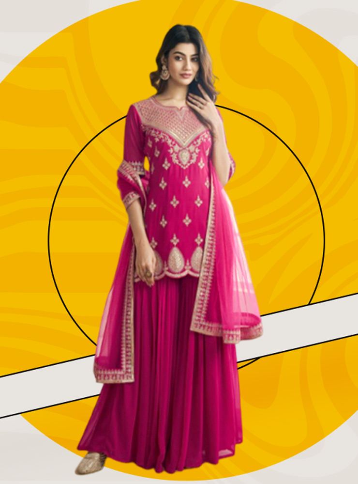 latest designs sharara suit