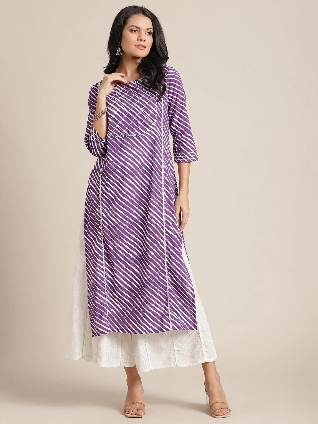 leheriya print kurti (4)