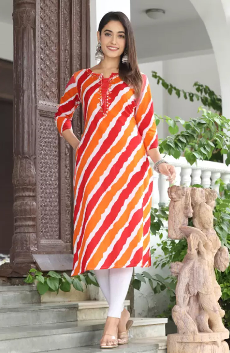leheriya print kurti (5)