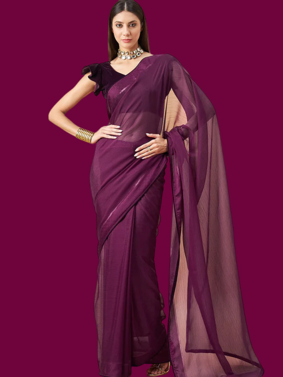 chiffon saree latest designs (2)