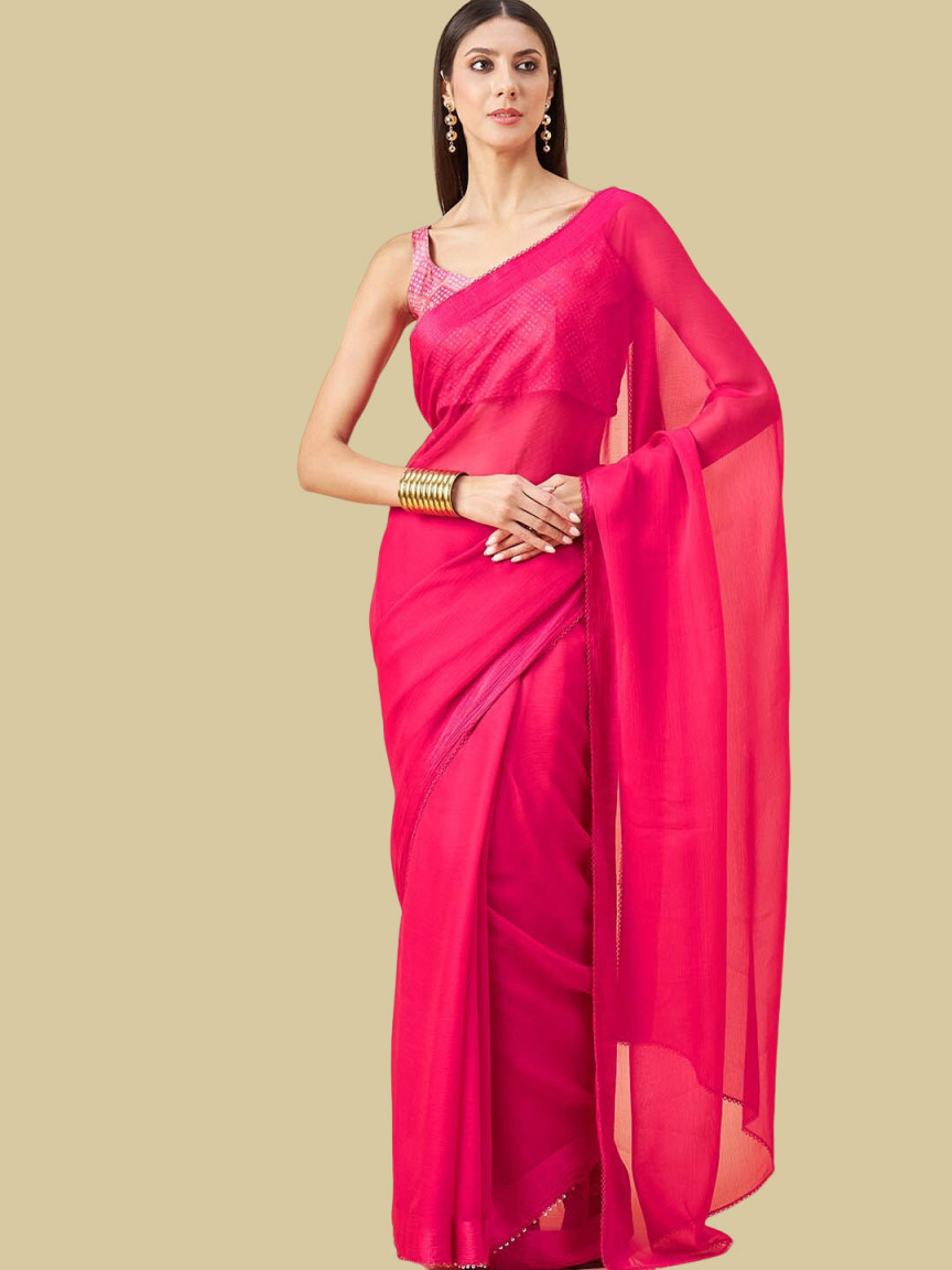chiffon saree latest designs (3)