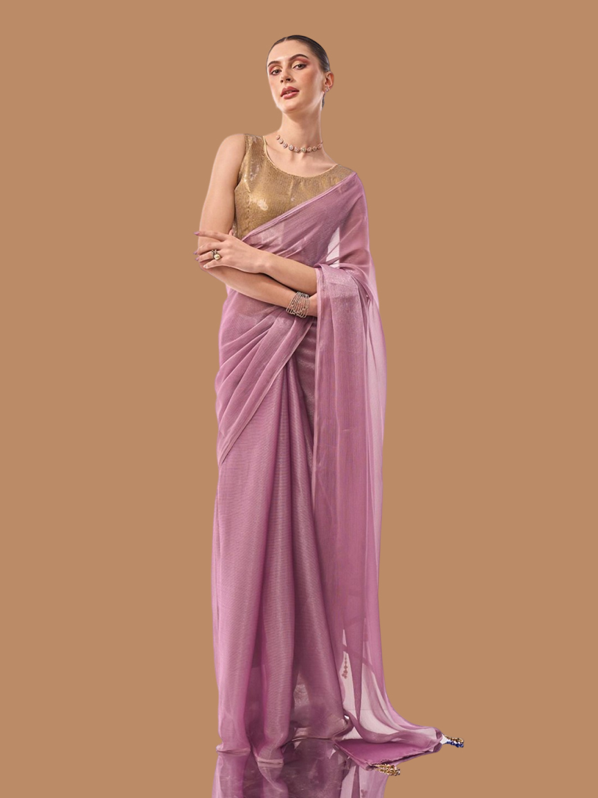 chiffon saree latest designs