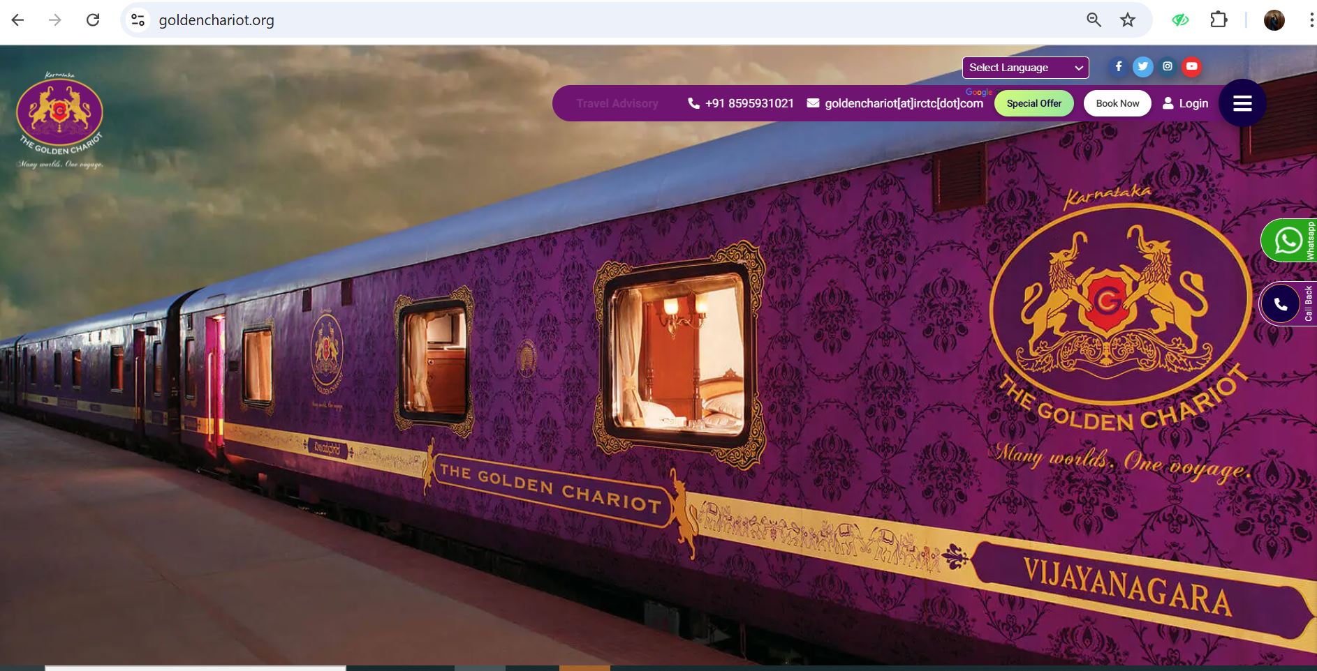 how to book golden chariot train ticket from irctc app2