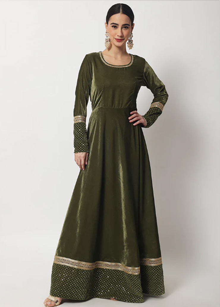 velvet gowns new designs for reception party (3)