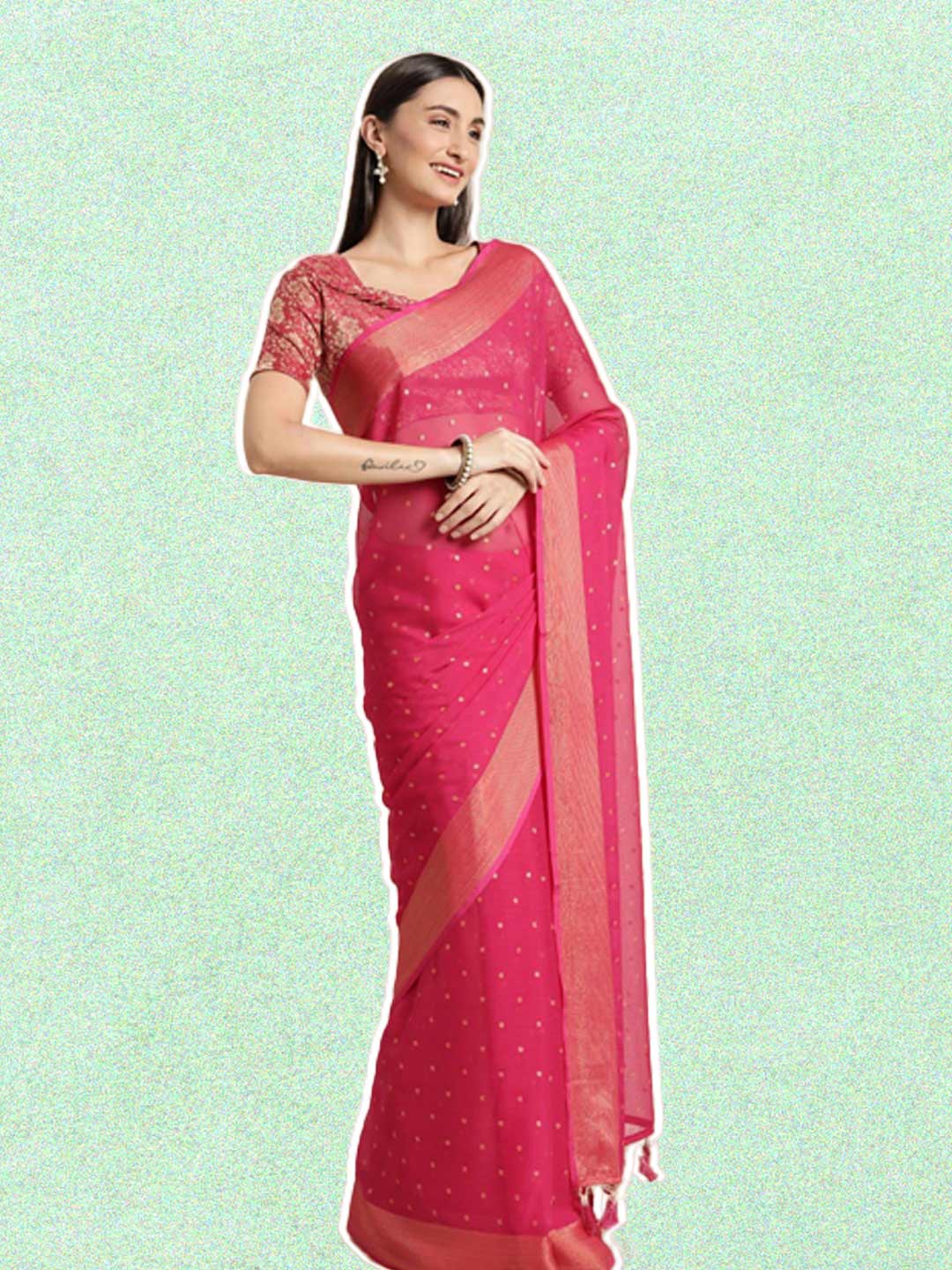 chiffon saree latest designs (10)