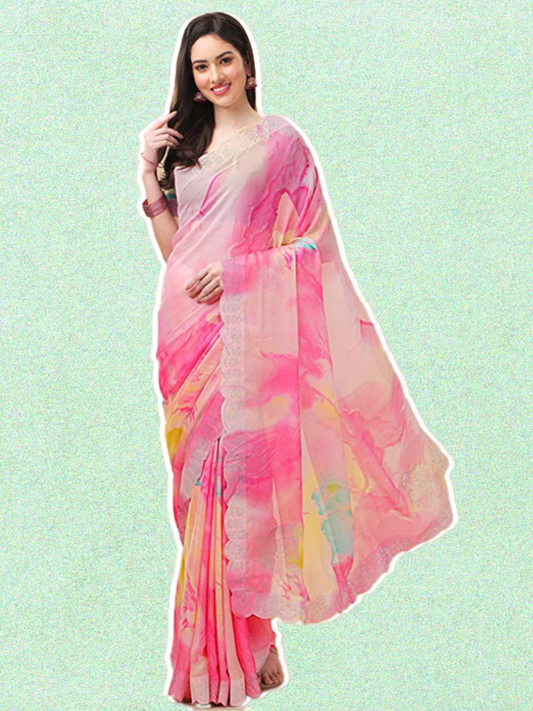 chiffon saree latest designs (7)