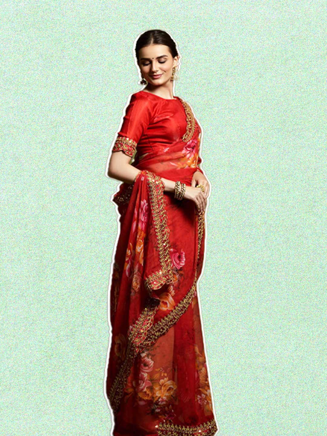 chiffon saree latest designs (8)