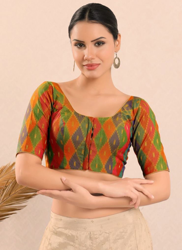 trendy and stylish printed blouse designs (3)