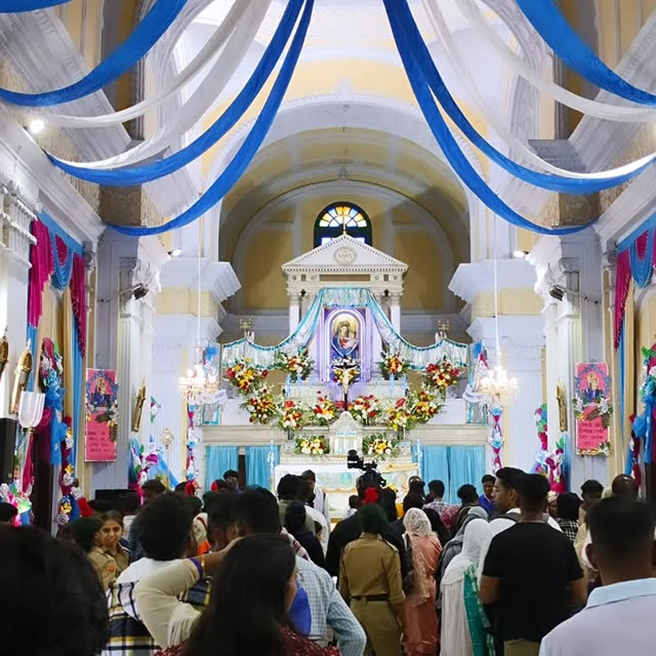 about sardhana church basilica of our lady of graces in meerut in hindi