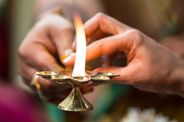 burning camphor and cardamom