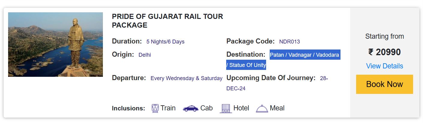 25 december to 1st january 2025 irctc budget tour packages cost and all details2