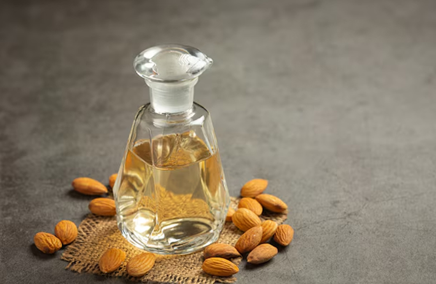 almond oil and banana for dry skin