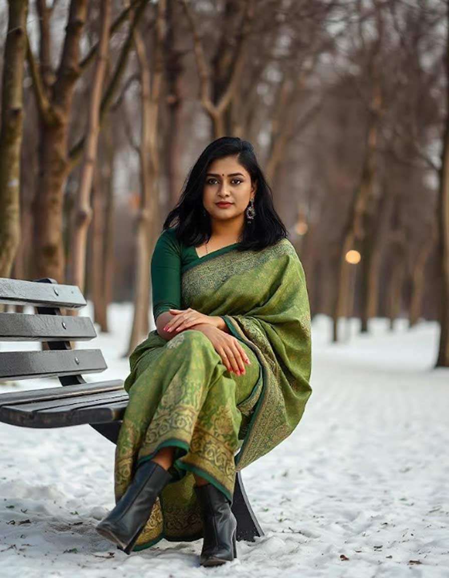 Modern saree fashion