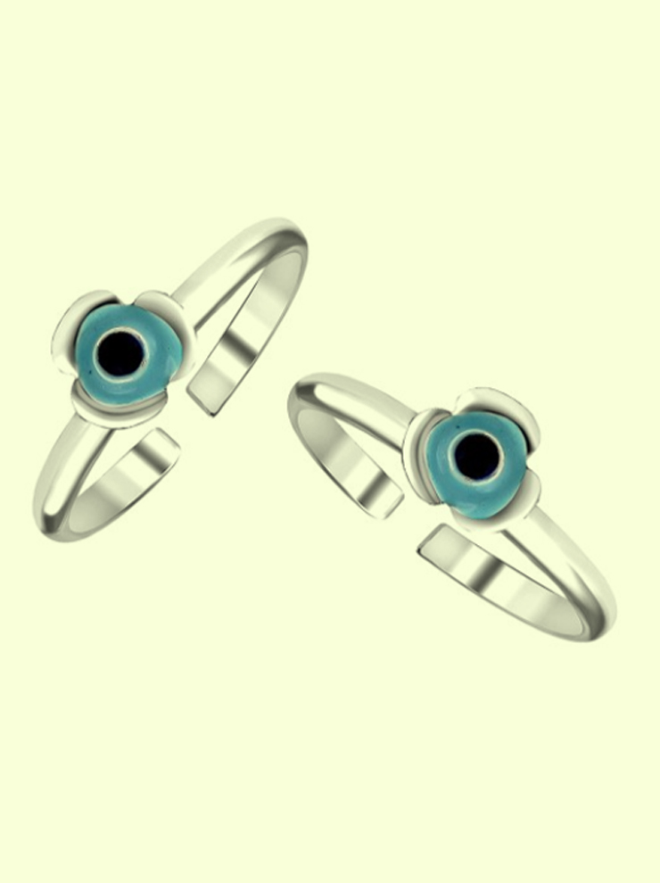 evil eye toe ring
