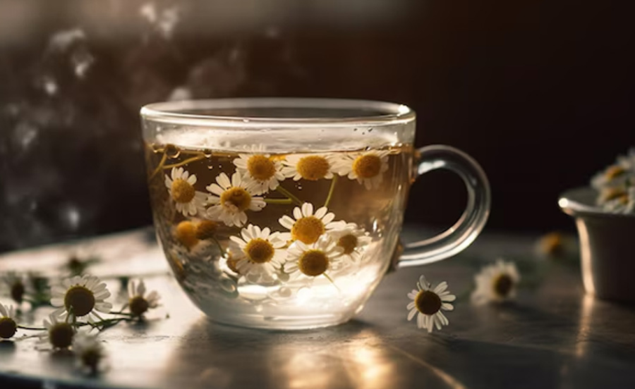 chamomile tea for stomach pain
