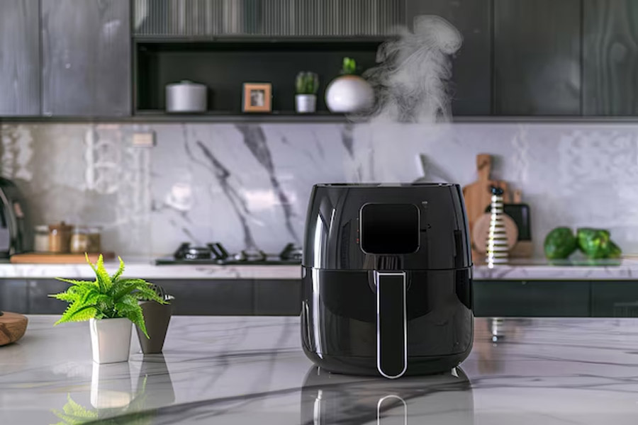 clean inside of air fryer