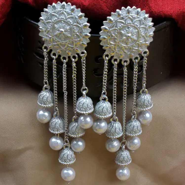 Silver earrings