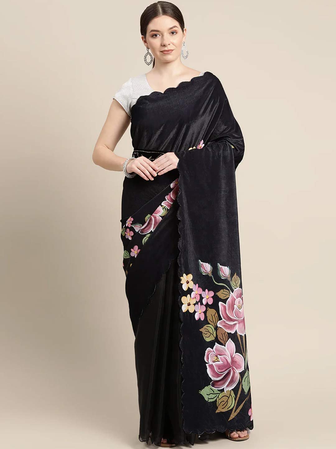 velvet saree designs (3)