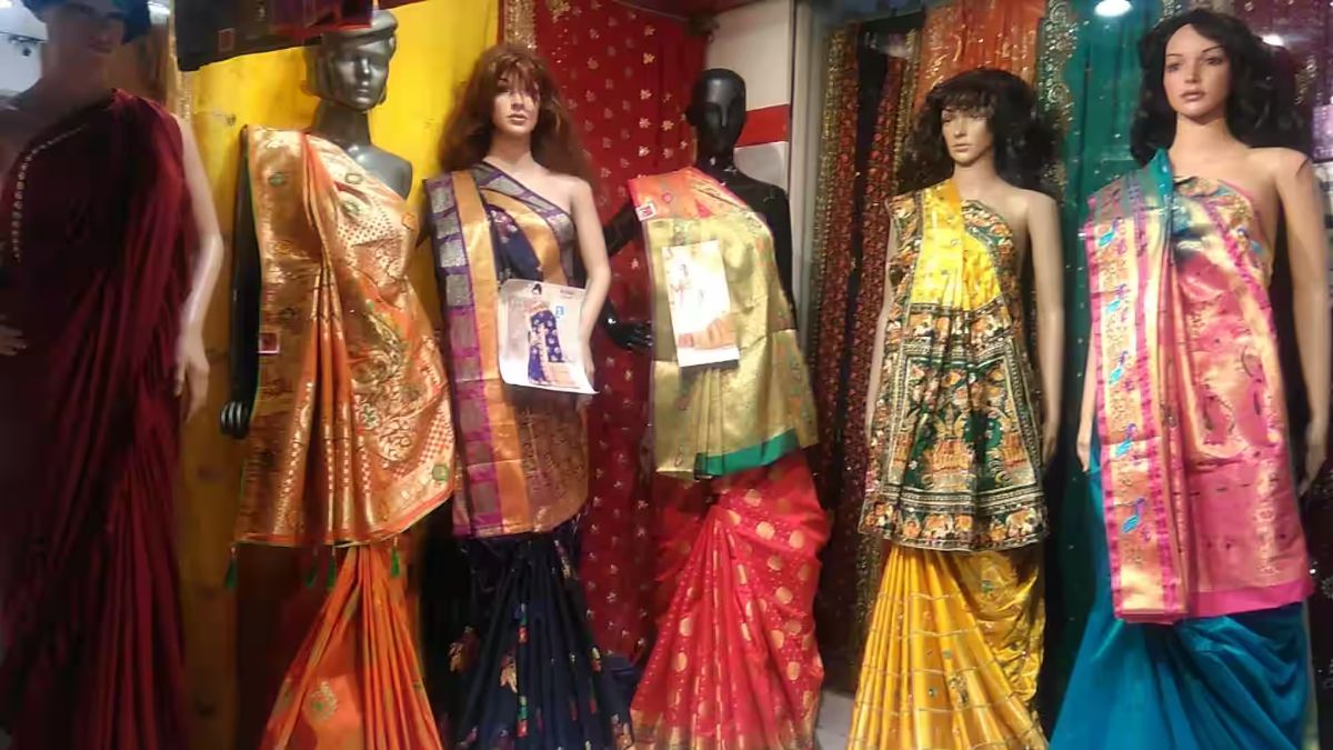 traditional saree shopping in kolkata