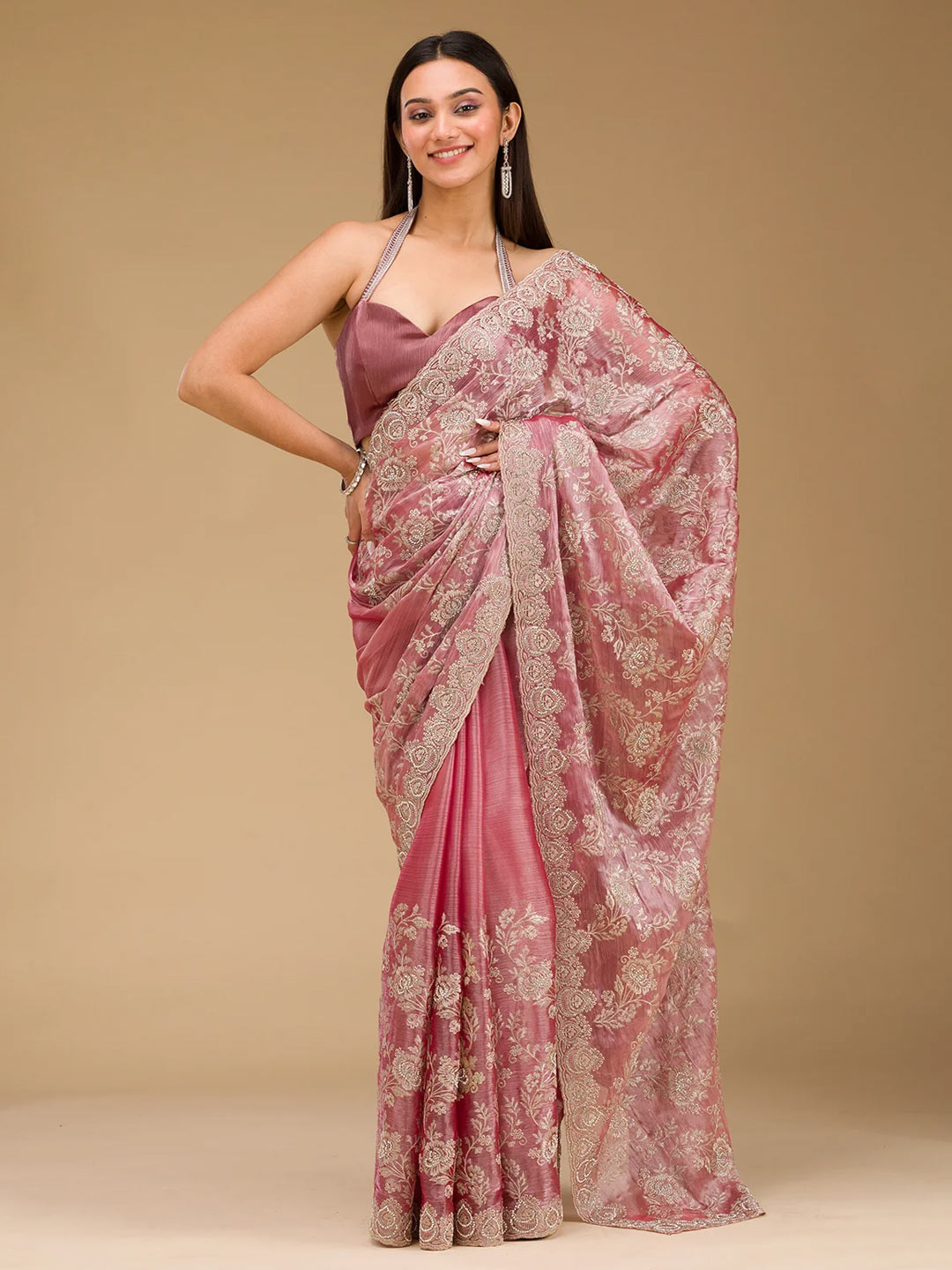 zari work saree new designs (2)