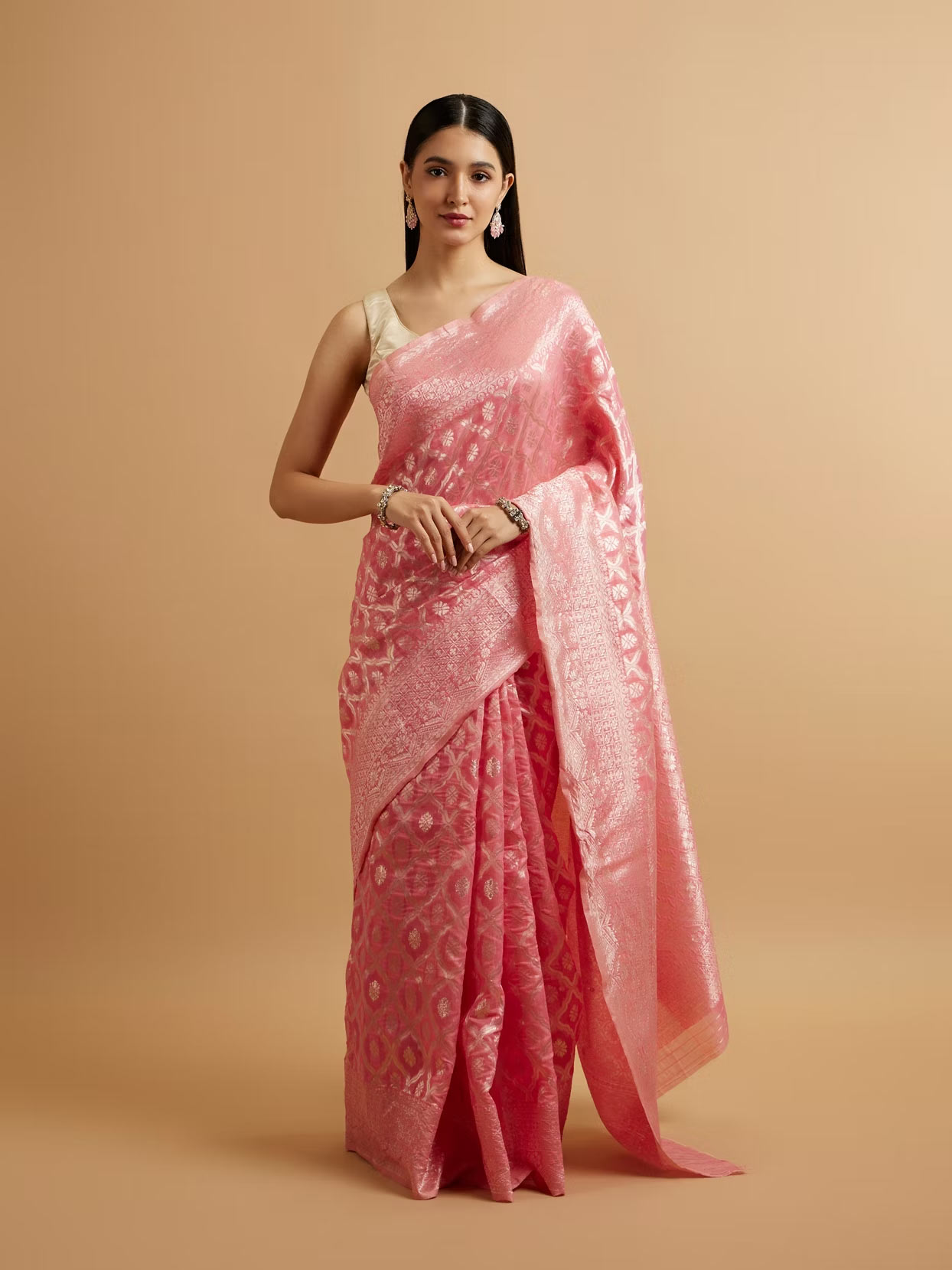 zari work saree new designs (5)