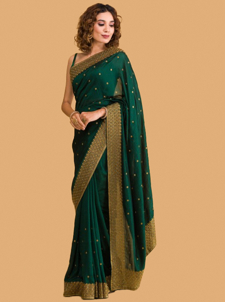 zari work saree new designs