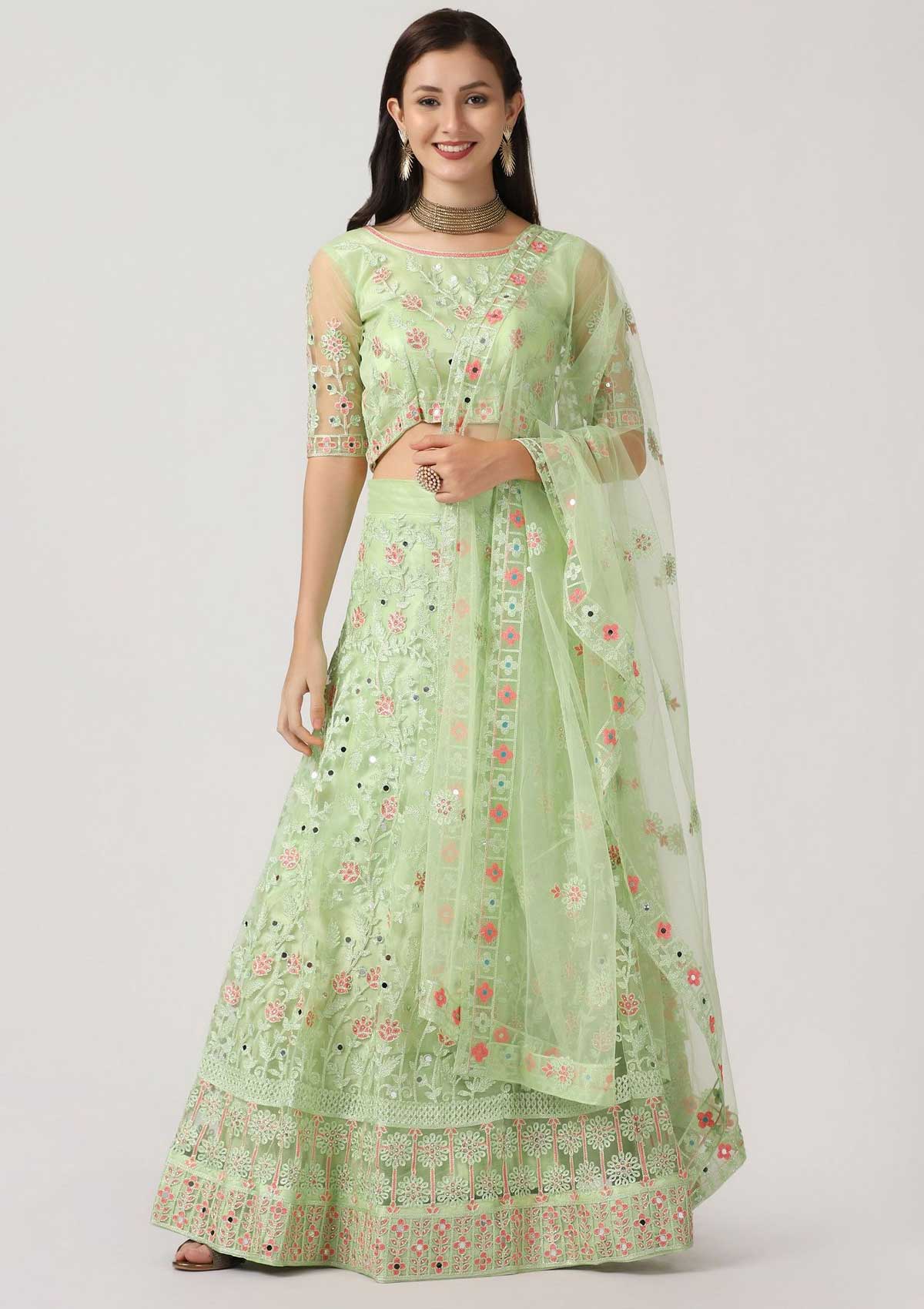 net lehenga designs for wedding ceremony (3)