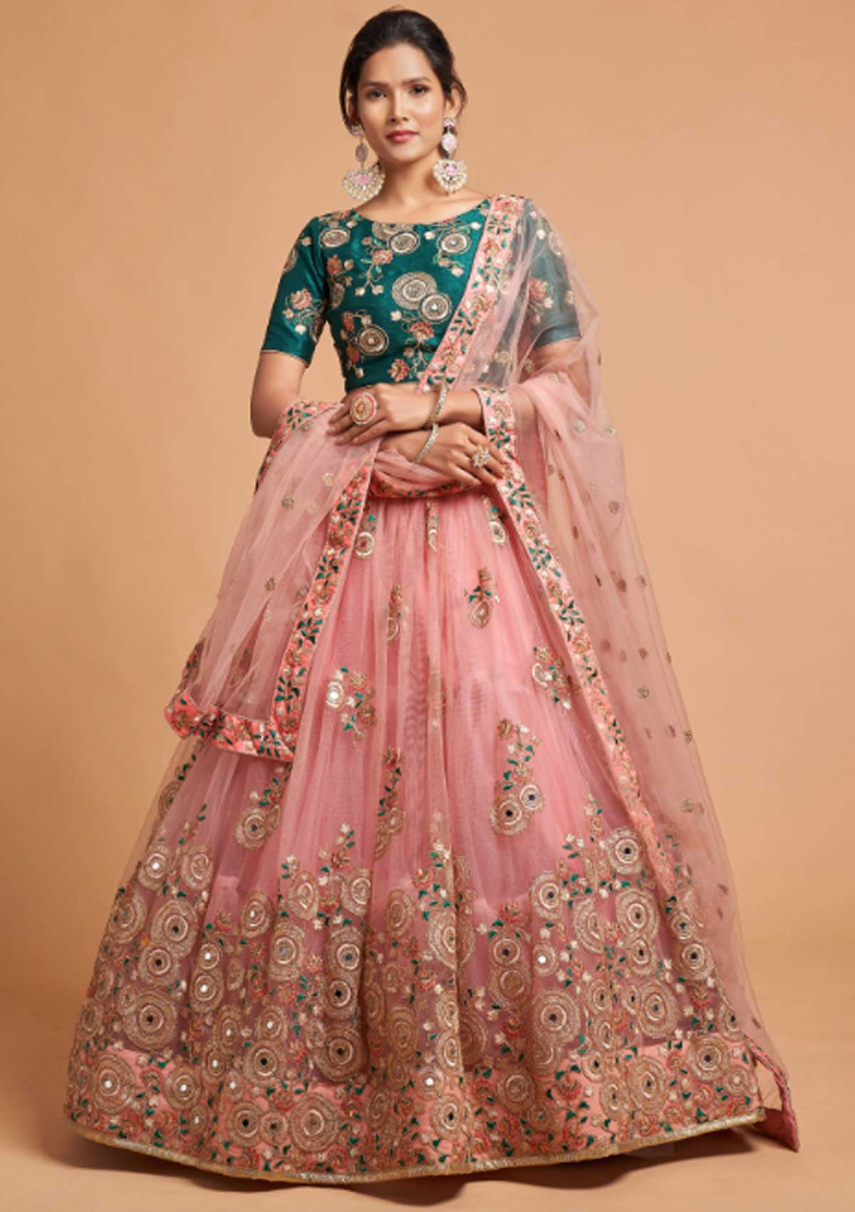 net lehenga designs for wedding ceremony (4)