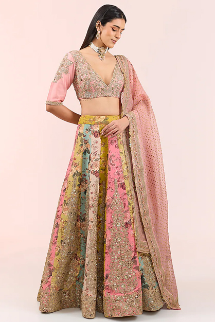 printed lehenga