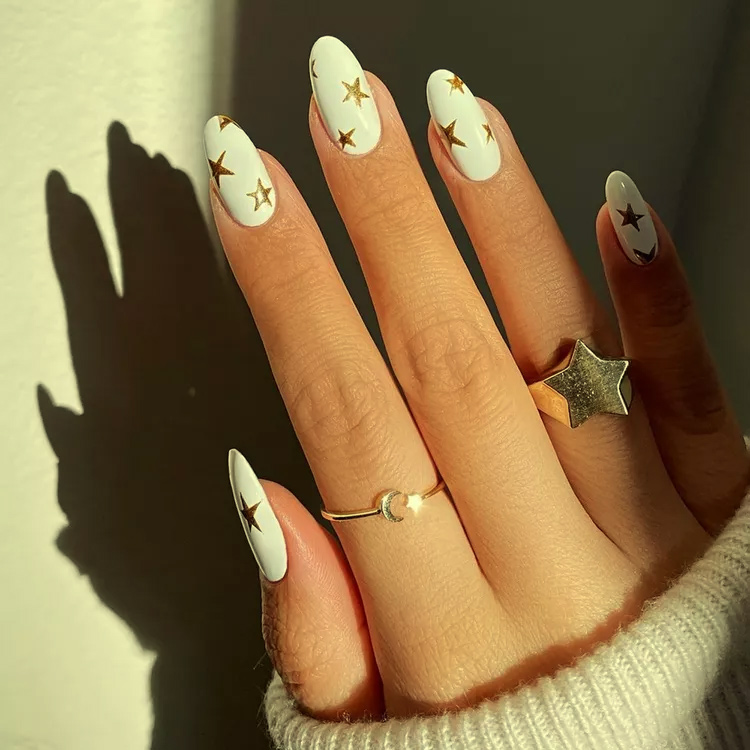 Star design nail art