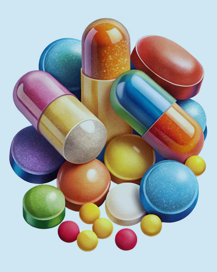 why are pills different colors