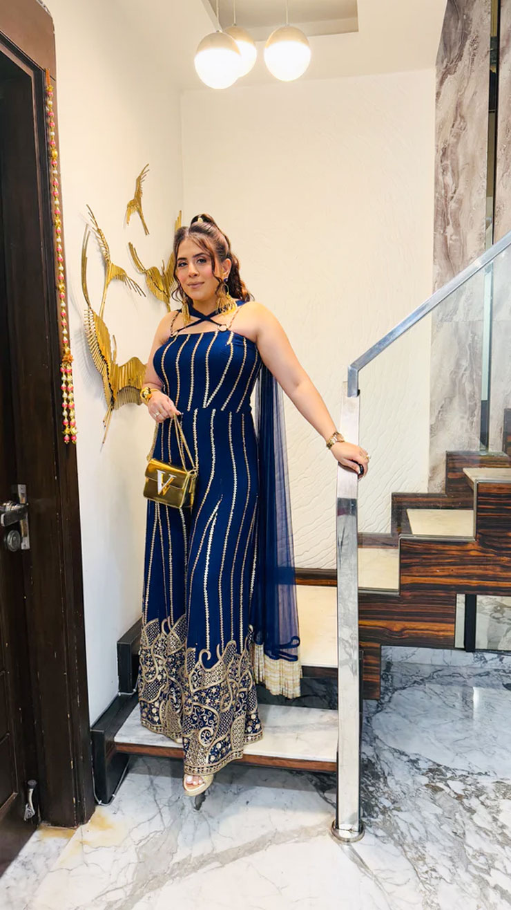 Embrodery work jumpsuit