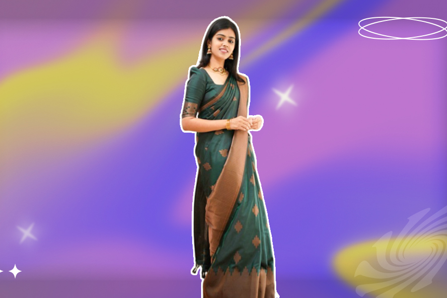 saree designs for perfect south indian look on pongal festival (4)