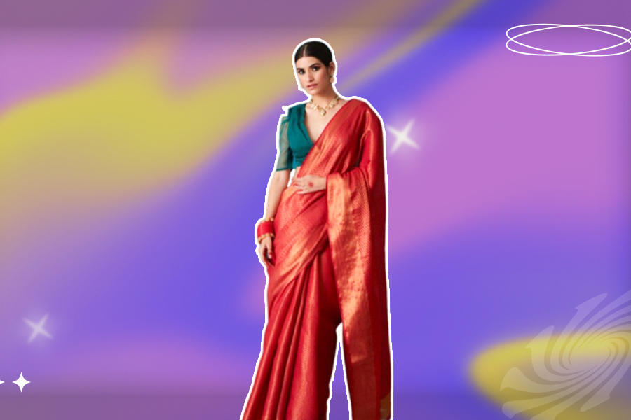 saree designs for perfect south indian look on pongal festival