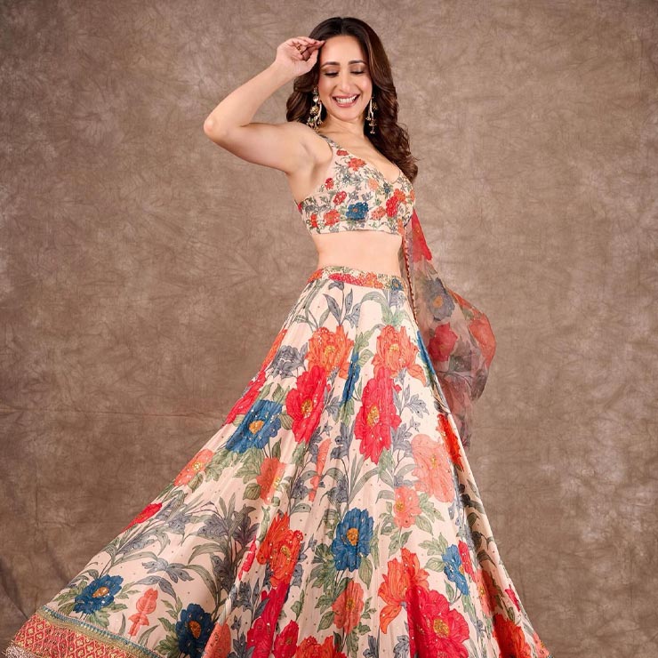 floral lehenga