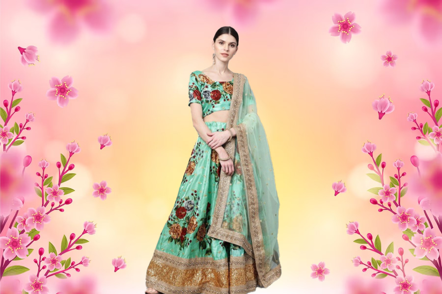 floral lehenga latest designs (3)