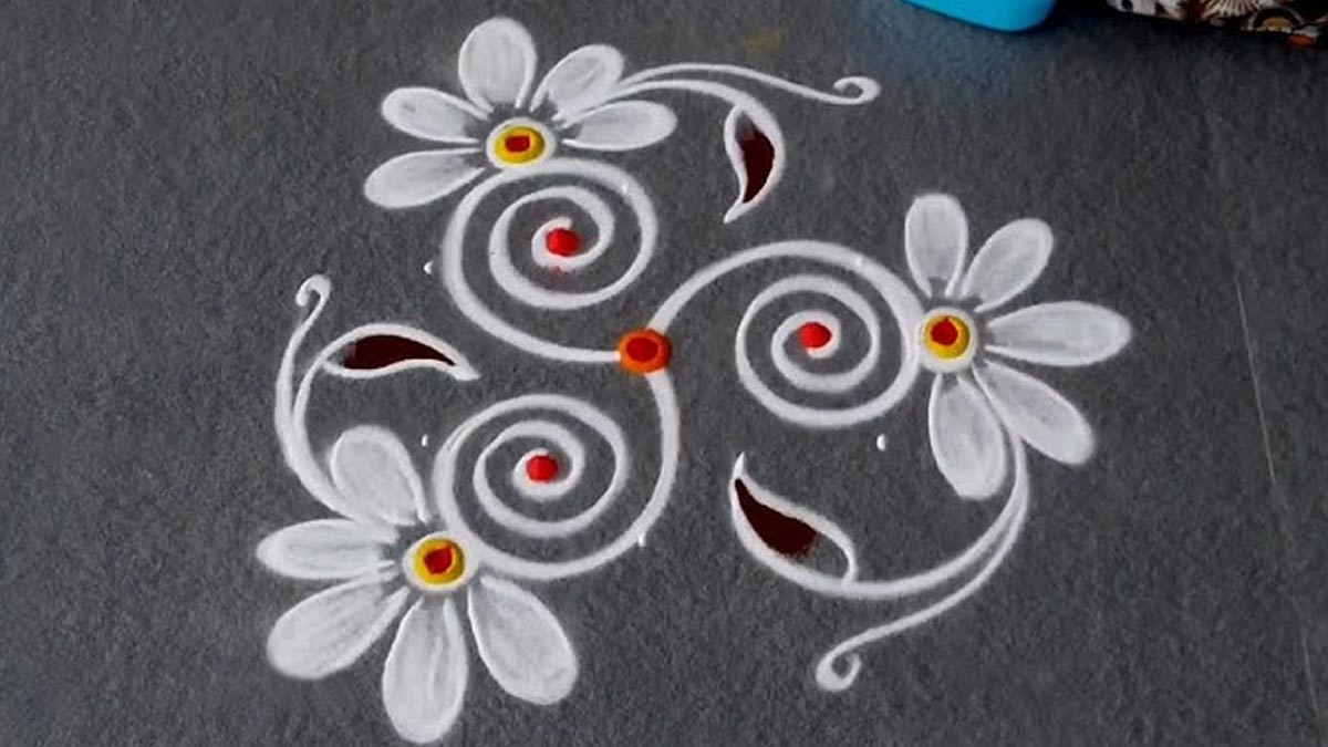 pongal simple rangoli