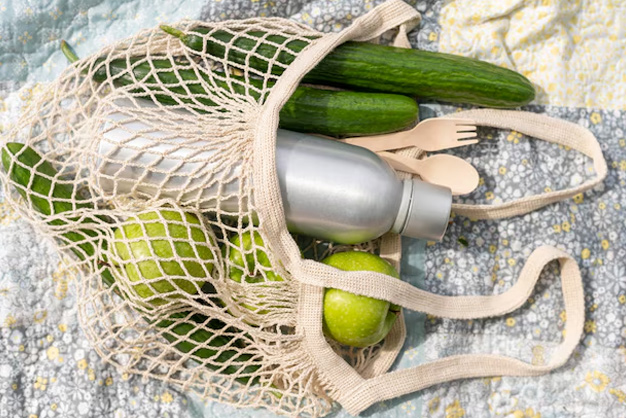 use of mesh bag as strainer