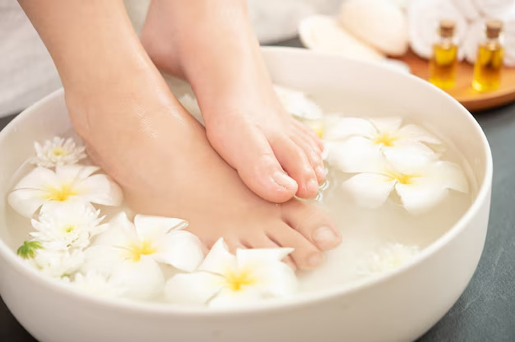 foot soak with epsom salt