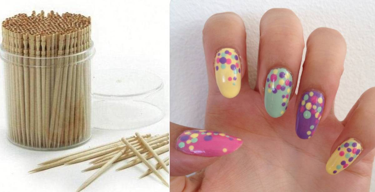 Nail art diy doting design