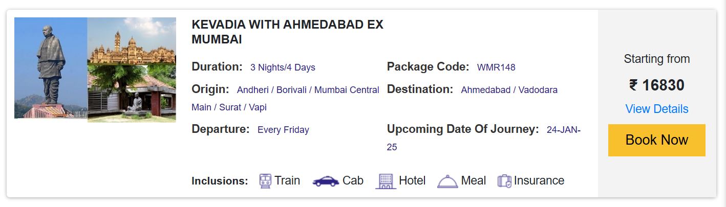 historical cities irctc tour packages