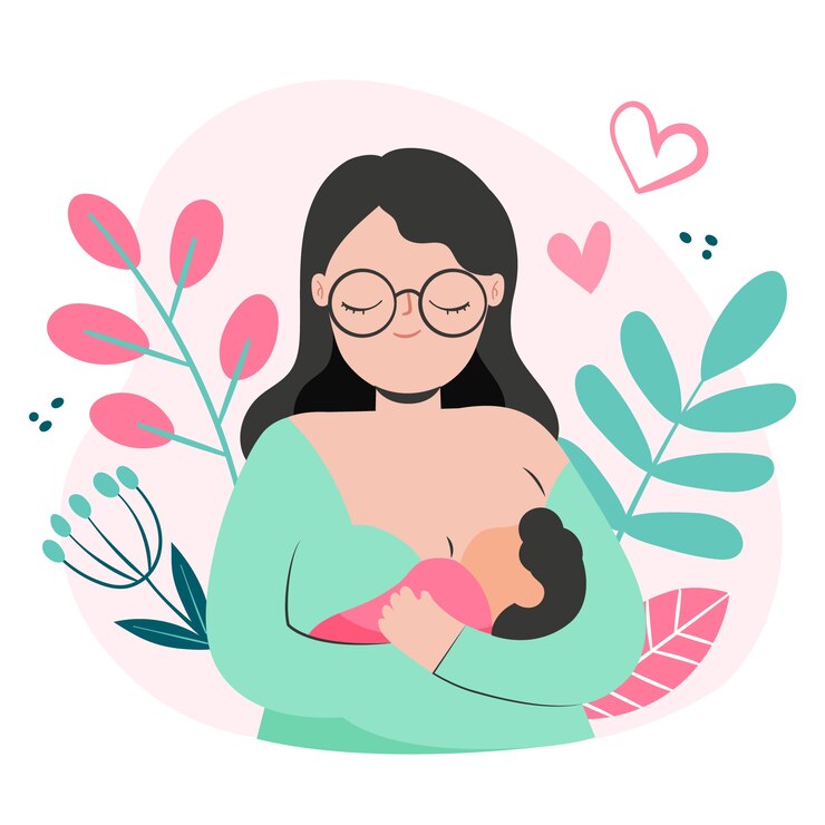 hand-drawn-mother-breastfeeding-her-child-illustration_23-2149222204