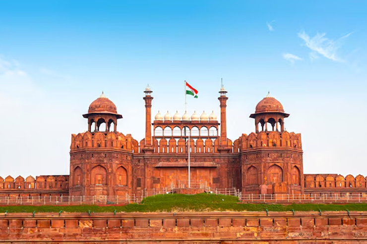red fort built without cement