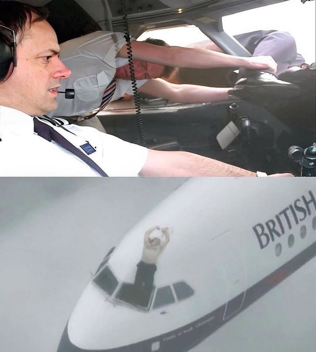 when british airways pilot hang outside the plane on 17000 feet historical plane accident1
