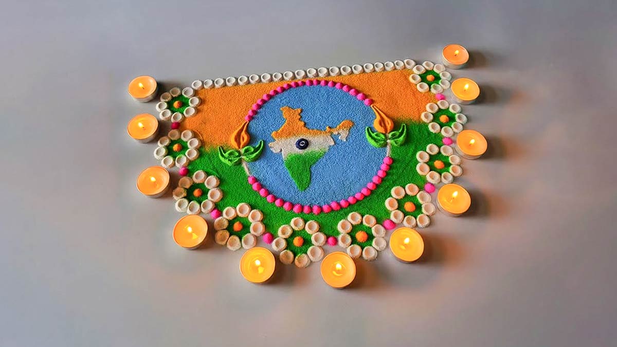 Republic Day Rangoli for School 2025: 26 जनवरी के अवसर पर स्कूल और ऑफिस में बनाएं ये रंगोली डिजाइन, हर कोई करेगा तारीफ